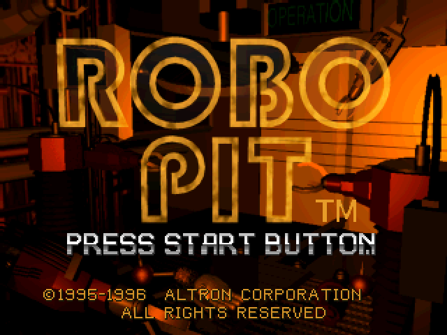 Robo Pit Title Screen
